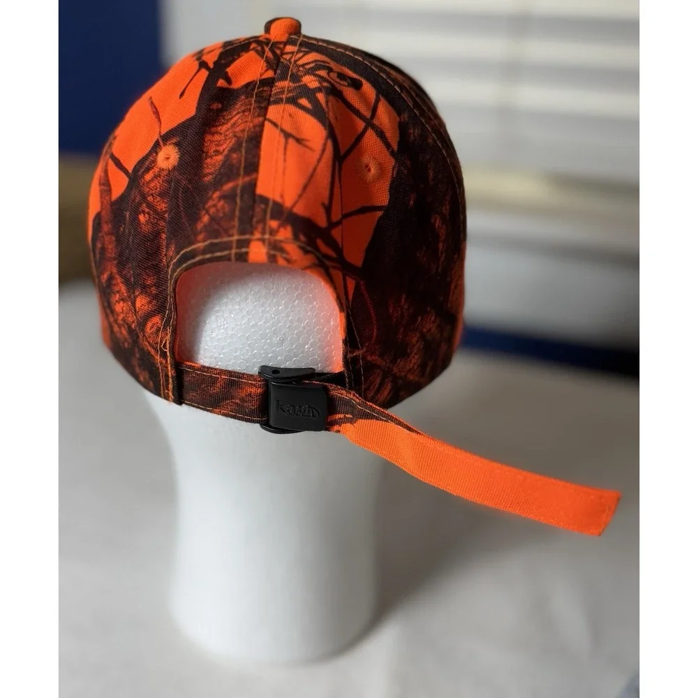 Federated Insurance Mossy Oak‎ Orange Camouflage Hat Ball Cap Strapback